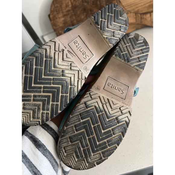 Saniya size 39 US 9 Dicte sandal in teal - Picture 3 of 4